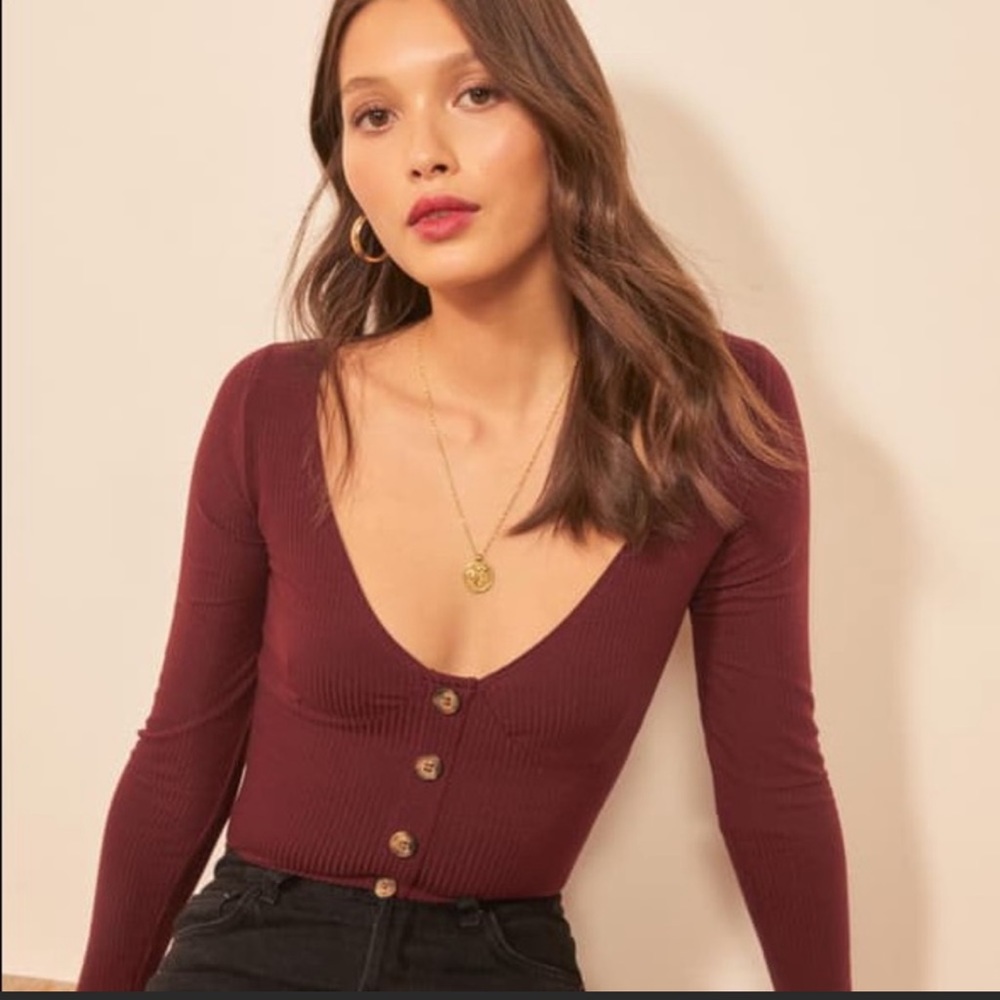 Reformation Virgil top, size large